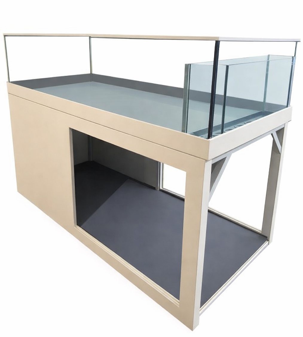 Coral Frag Table with Steel Stand and Leveling Feet for Aquarium and Exotic Fish Retailers