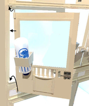 Puppy Acclimation Isolation Kennels for Veterinary Care