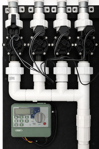 Water Control Panel for A Fish Bagging Service Station for Automatic Fill & Overflow for Fish Retail Racks.