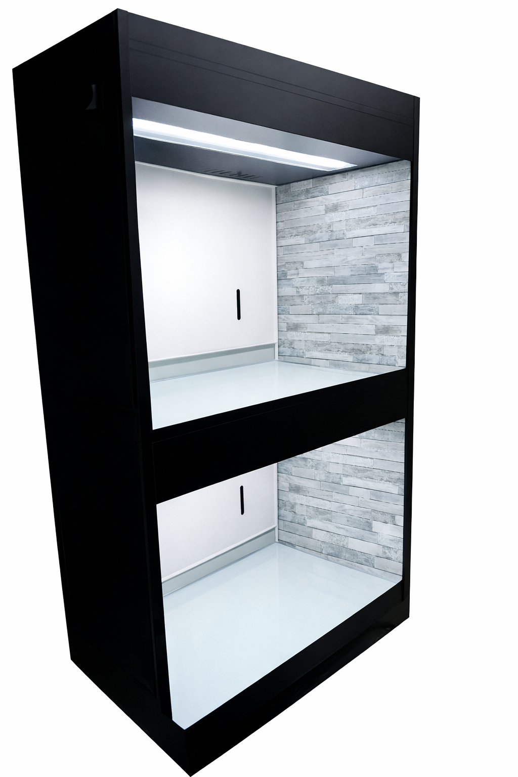 Modular adoption kennel system designed for humane display of adoptable pets in rescue facilities and veterinary clinics