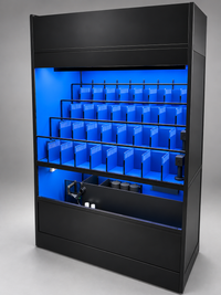 Crustacean Tiered Retail Commercial Display or Freshwater Betta Fish Retail Rack