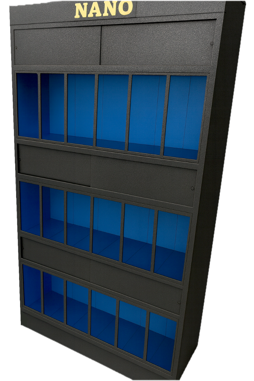 Nano Fish and Shrimp Retail Display Rack