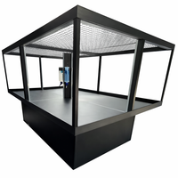 Lockable rolling petter display for animal adoption, retail, or educational use