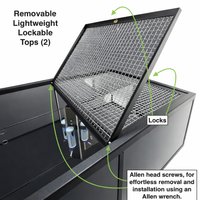 Rolling, lockable petter display with glass enclosure for puppies, small mammals, turtles, or birds