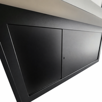 Rolling, lockable petter display with glass enclosure for puppies, small mammals, turtles, or birds