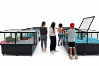 Rolling, lockable petter display with glass enclosure for puppies, small mammals, turtles, or birds.  Adoption Event.