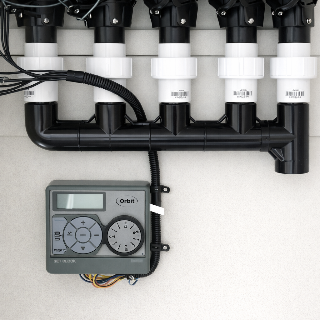 Water Control Panel for A Fish Bagging Service Station for Automatic Fill & Overflow for Fish Retail Racks.