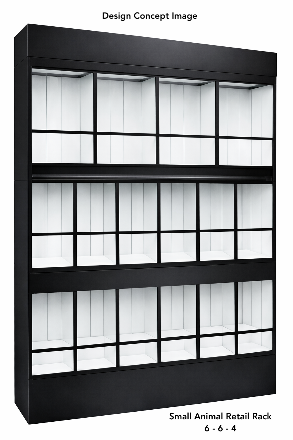 Commercial Small Animal Rack System for AG Education labs and student livestock care
