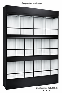 Commercial Small Animal Rack System for AG Education labs and student livestock care