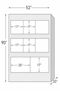 Illustration of Small Animal Retail Rack Specifications