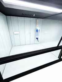 Cage view of Small Animal or Critter Retail Rack with Bottle and Manual Air Vents