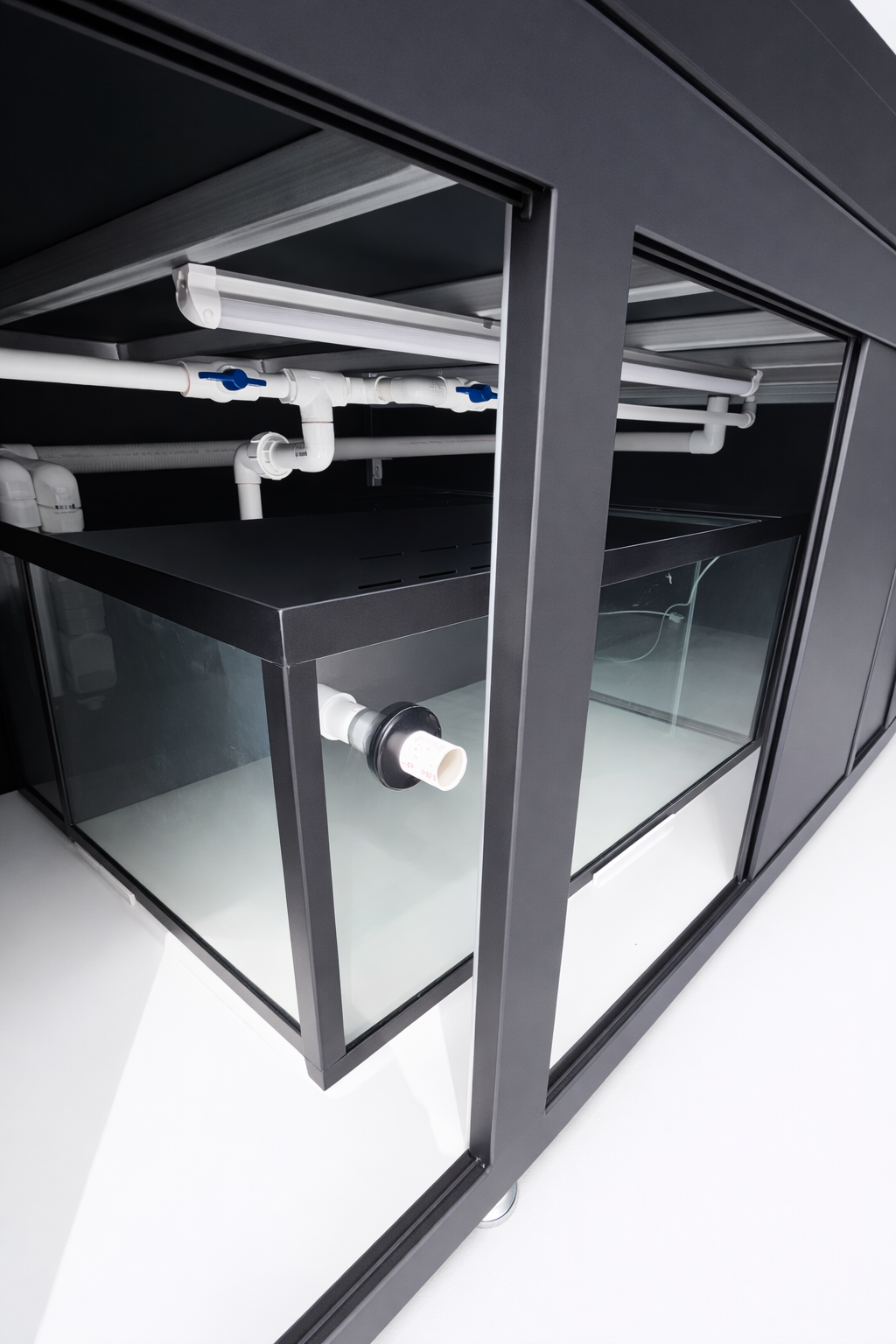 Aquatic Turtle Filtration Sump with Biological Filter Foam Spool Filtration for optimal turtle waste removal.