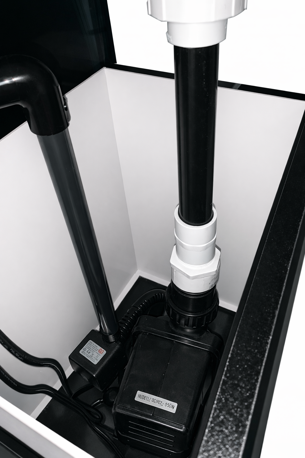 Aquatic Turtle Filtration Sump with Biological Filter Foam Spool Filtration for optimal turtle waste removal.