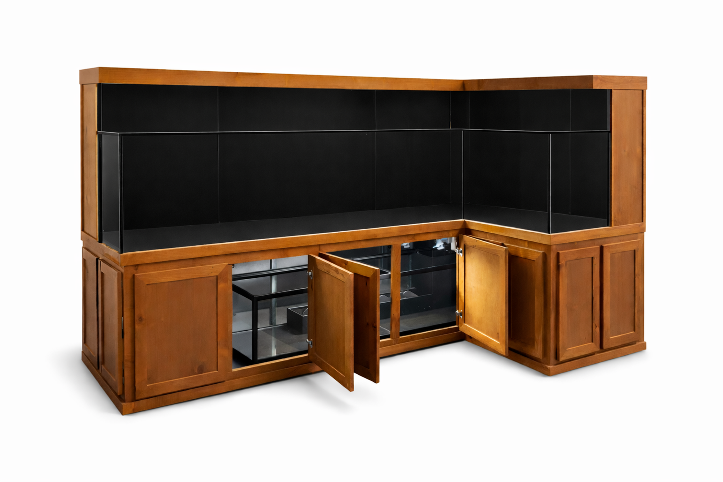 Professionally custom built turtle aquarium or designed for homes, schools, and public nature displays.