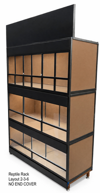 Industrial reptile rack system for large-scale reptile housing