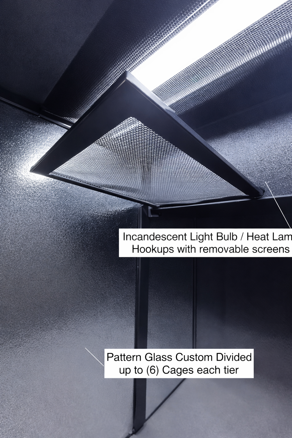 Reptile rack system designed for scalable housing in home or commercial setups