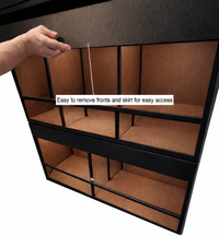 Commercial reptile rack system for professional breeding and reptile stores