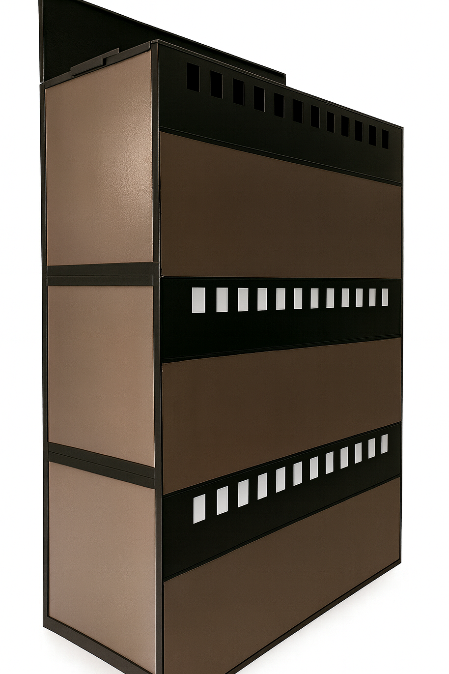 Professional reptile rack with stacked enclosures for breeders and hobbyists