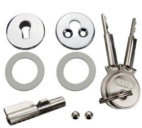 Lock and Key Set for Slding Glass Doors
