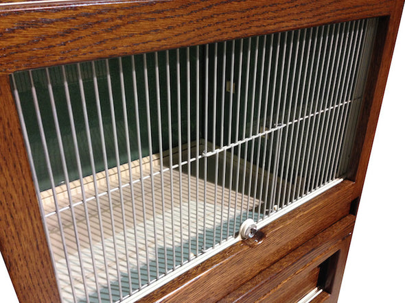 Oak Front Small Bird Cages or Enclosures by DAS Aquariums