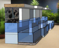 Custom Design River Bank Tank Amazing Aquarium Display